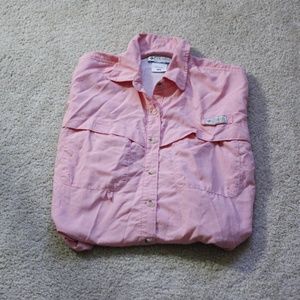Pink Columbia Long Sleeve Shirt Women's Sz Medium